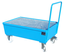 Fahrbare Auffangwanne AW - F 2, lackiert, Lichtblau - Staplertechnik24 - 4447 - 22 - 0000 - 3