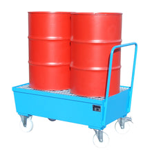 Fahrbare Auffangwanne AW - F 2, lackiert, Lichtblau - Staplertechnik24 - 4447 - 22 - 0000 - 3