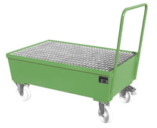 Fahrbare Auffangwanne AW - F 2, lackiert, Resedagrün - Staplertechnik24 - 4447 - 22 - 0000 - 4