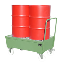 Fahrbare Auffangwanne AW - F 2, lackiert, Resedagrün - Staplertechnik24 - 4447 - 22 - 0000 - 4