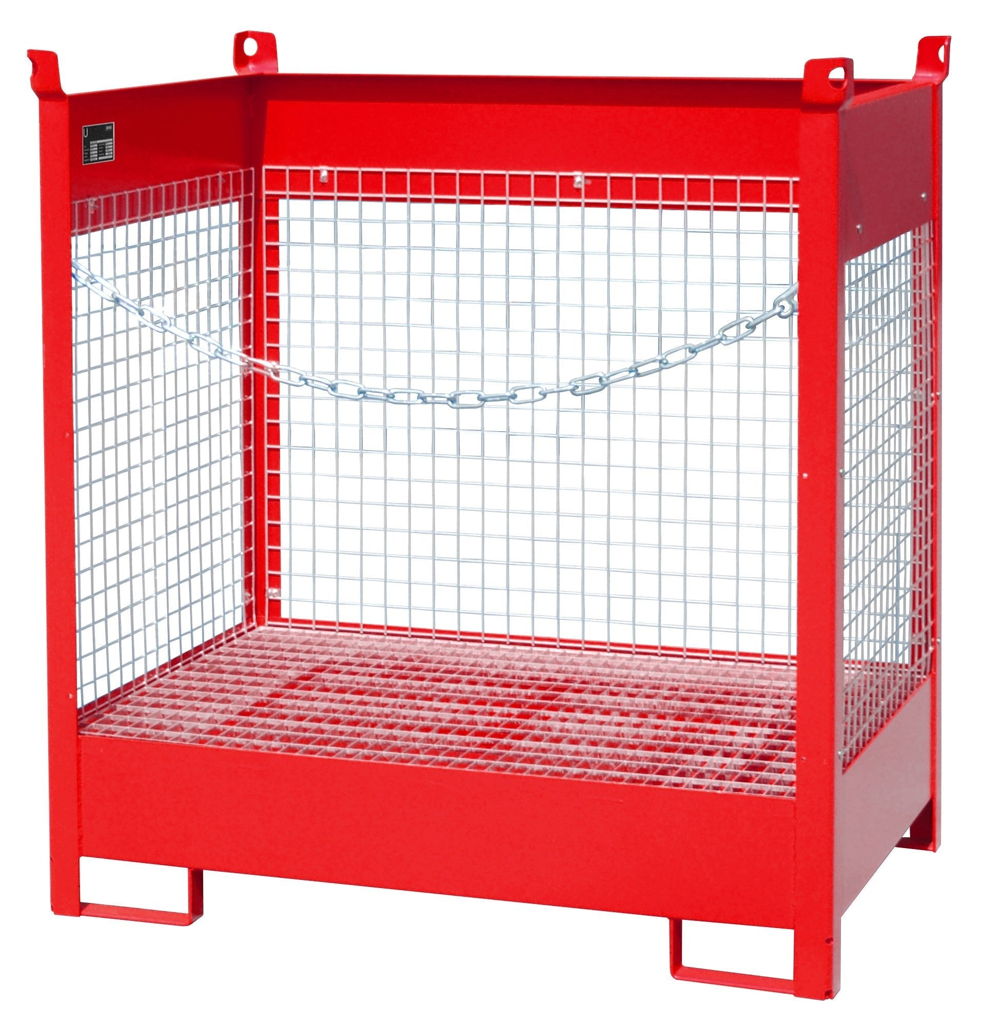 Fass - Stapelpalette FSP - 2 D, lackiert, Feuerrot - Staplertechnik24 - 4442 - 07 - 0000 - 2