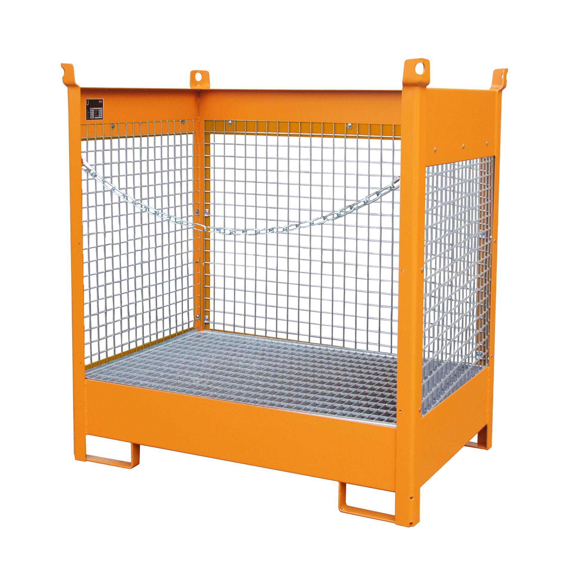 Fass - Stapelpalette FSP - 2 D, lackiert, Gelborange - Staplertechnik24 - 4442 - 07 - 0000 - 1
