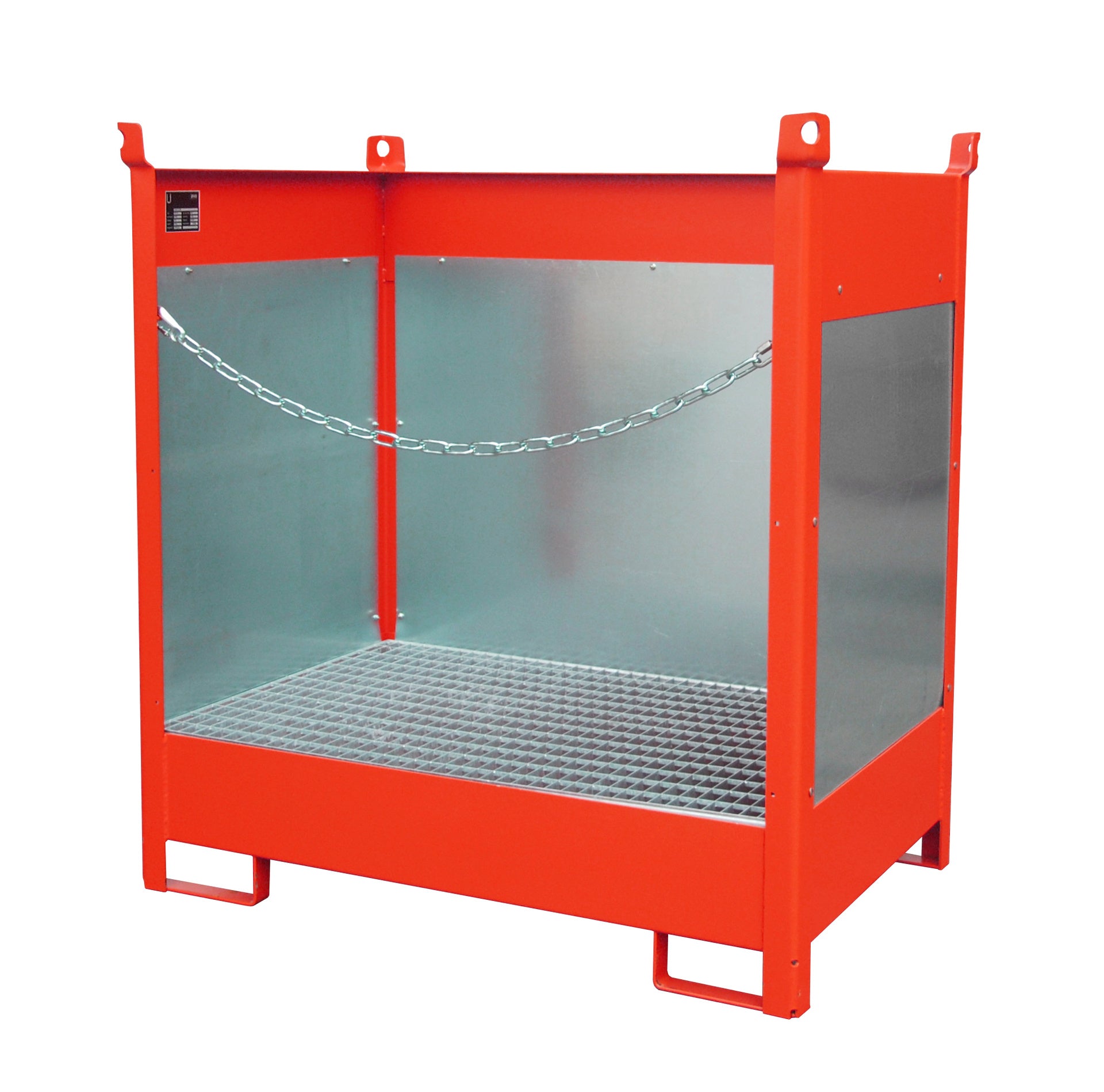 Fass - Stapelpalette FSP - 2 G, lackiert, Feuerrot - Staplertechnik24 - 4442 - 01 - 0000 - 2