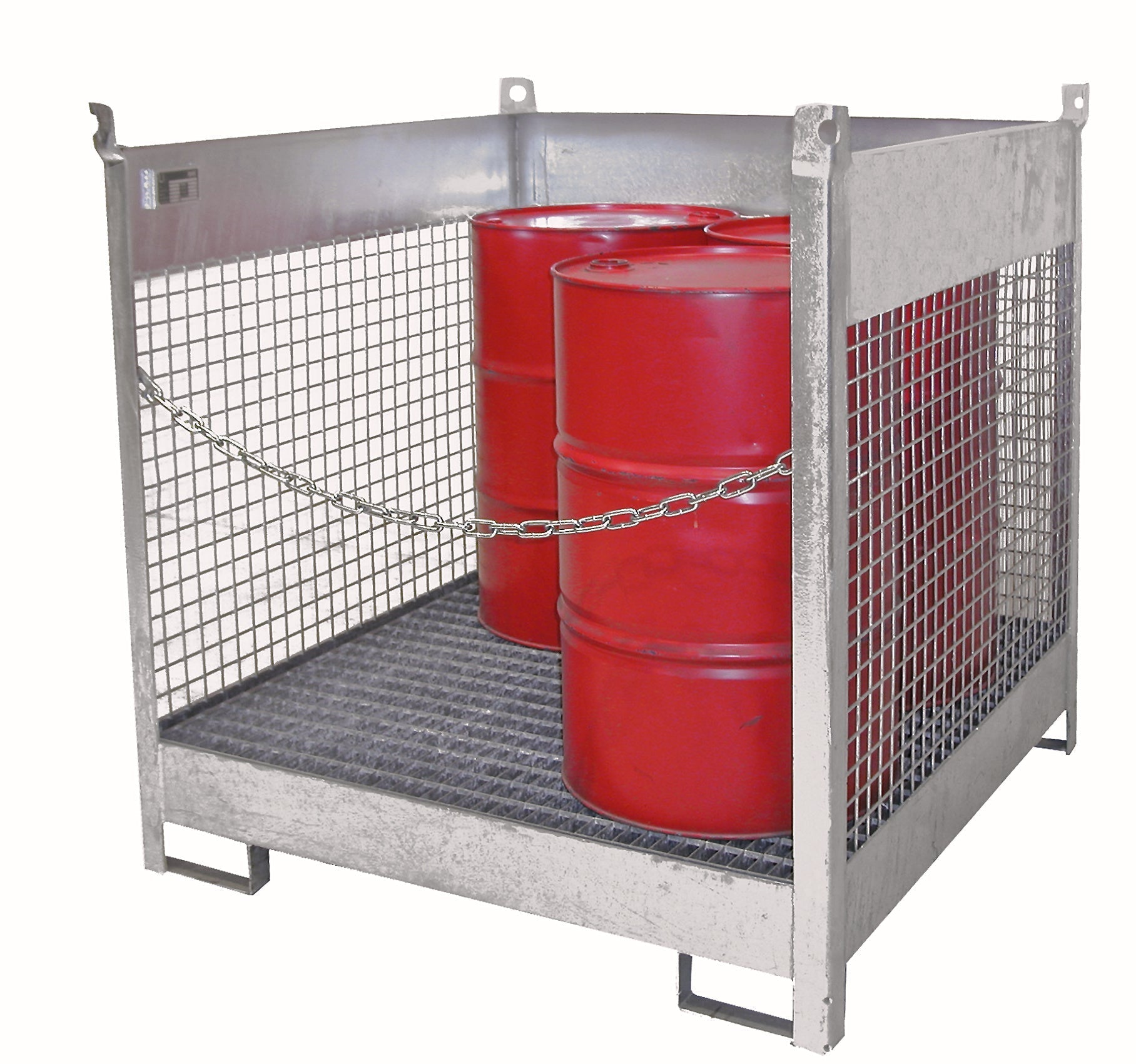 Fass - Stapelpalette FSP - 4 D, feuerverzinkt - Staplertechnik24 - 4442 - 08 - 0000 - 7