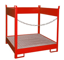 Fass - Stapelpalette FSP - 4, lackiert, Feuerrot - Staplertechnik24 - 4442 - 05 - 0000 - 2