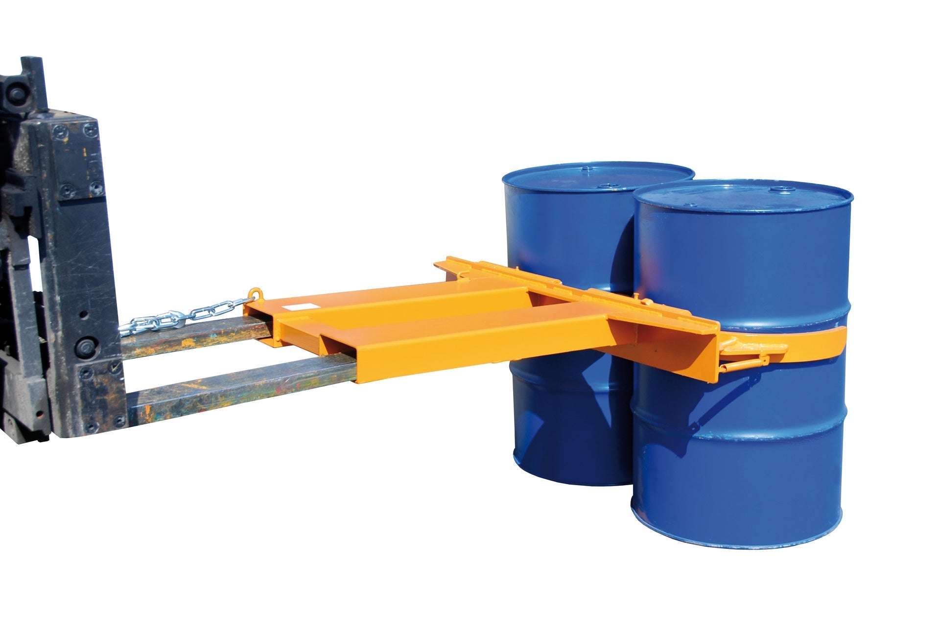 Fassgreifer FK - II, lackiert, Gelborange - Staplertechnik24 - 4463 - 02 - 0000 - 1