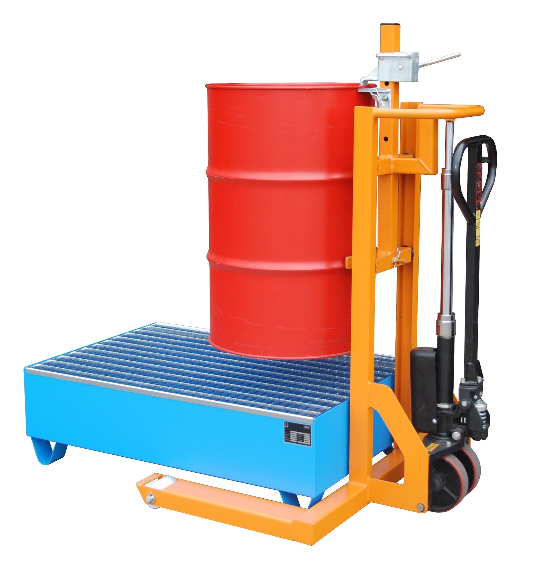 Fassheberoller FHR 600 G, lackiert, Gelborange - Staplertechnik24 - 4419 - 09 - 0000 - 1