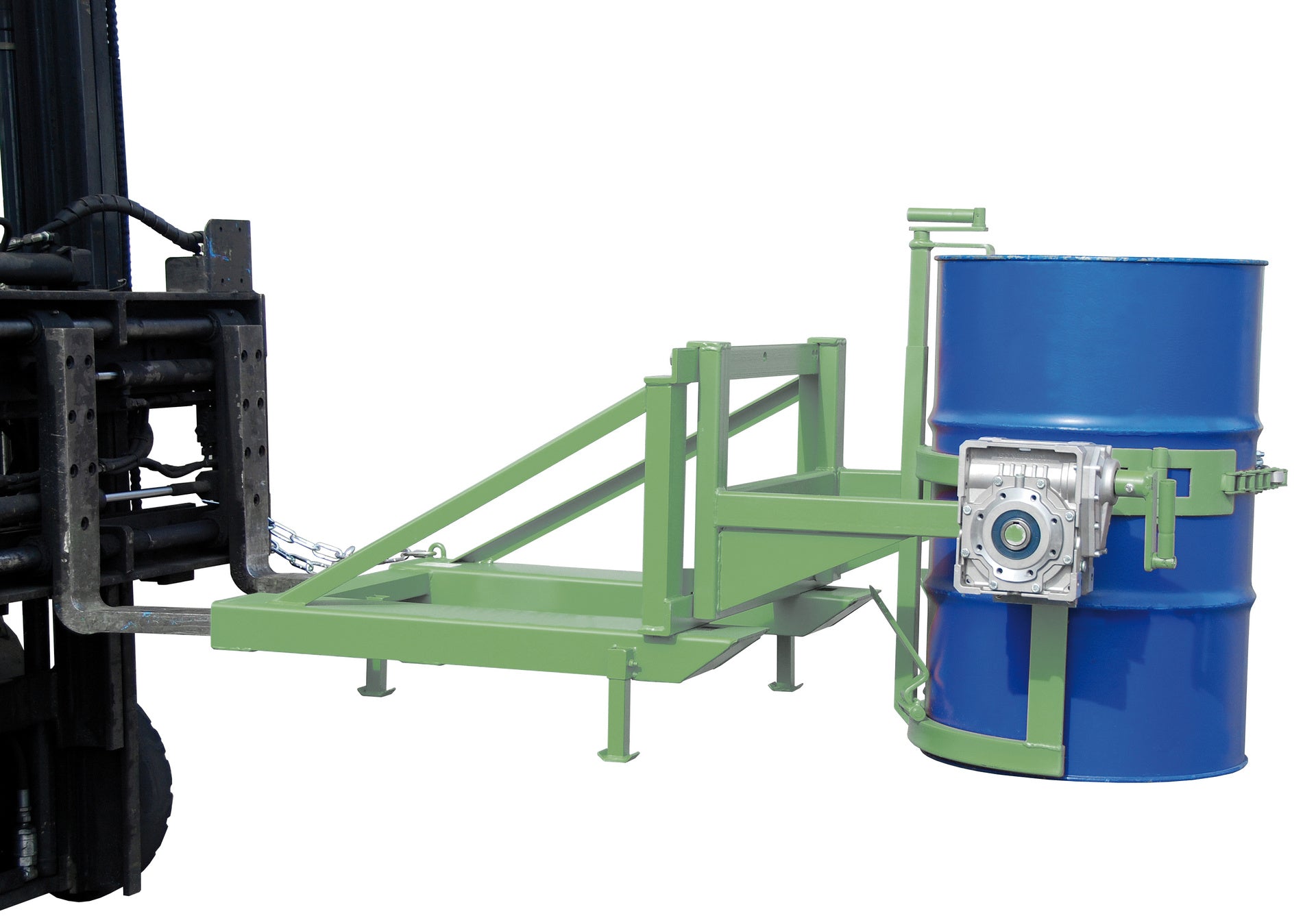 Fasskipper FD/L - HK, lackiert, Resedagrün - Staplertechnik24 - 4457 - 01 - 0000 - 4