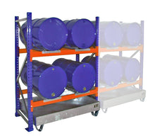 Fassregal mit Auffangwanne 3000, feuerverzinkt - Staplertechnik24 - 4473 - 01 - 0000 - 7