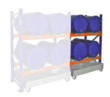 Fassregal mit Auffangwanne 3001, feuerverzinkt - Staplertechnik24 - 4473 - 04 - 0000 - 7