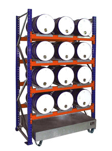 Fassregal mit Auffangwanne 3006, feuerverzinkt - Staplertechnik24 - 4473 - 07 - 0000 - 7