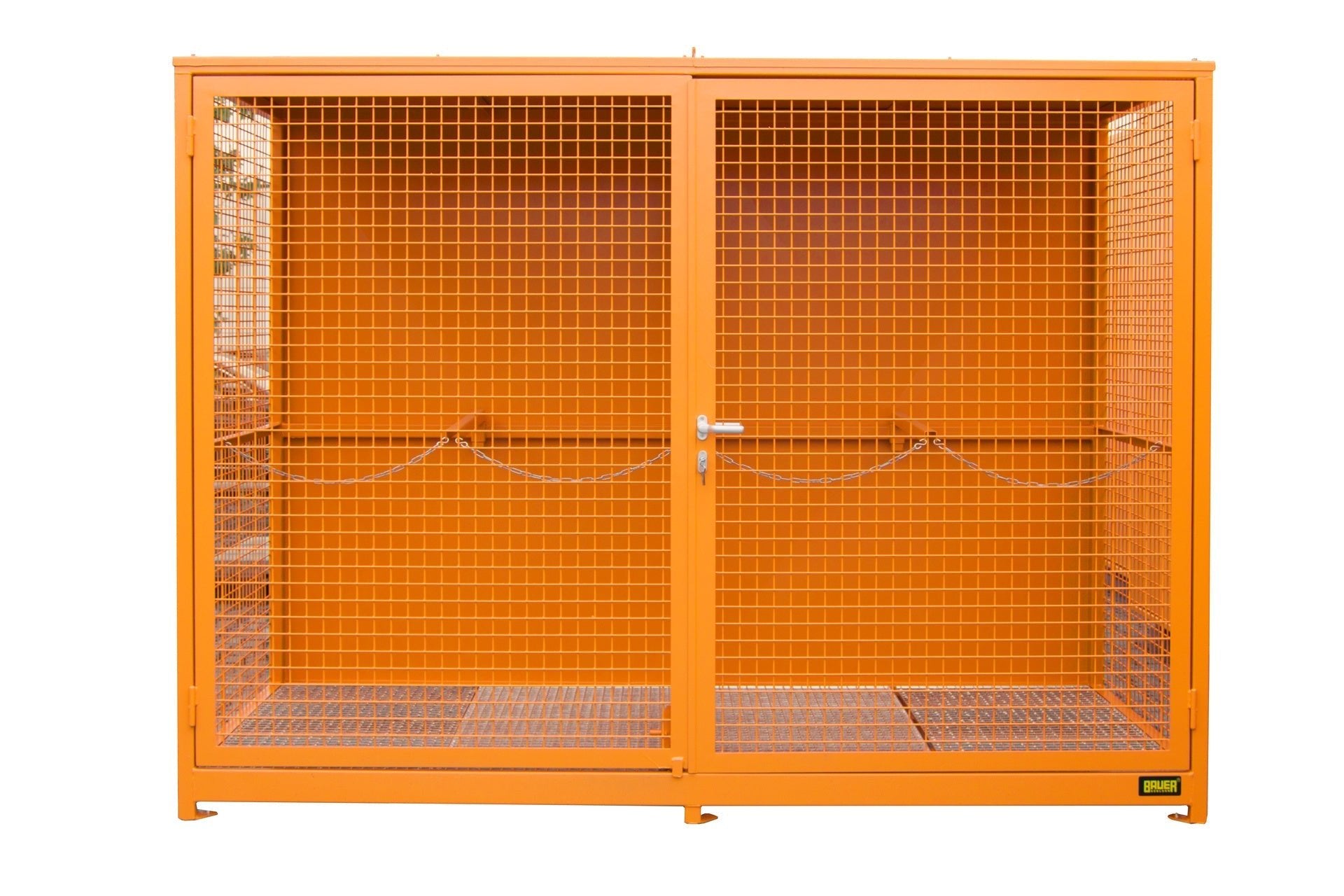 Gasflaschen - Container GFC - 1 (Gitterrostboden), lackiert, Gelborange - Staplertechnik24 - 4477 - 01 - 0000 - 1