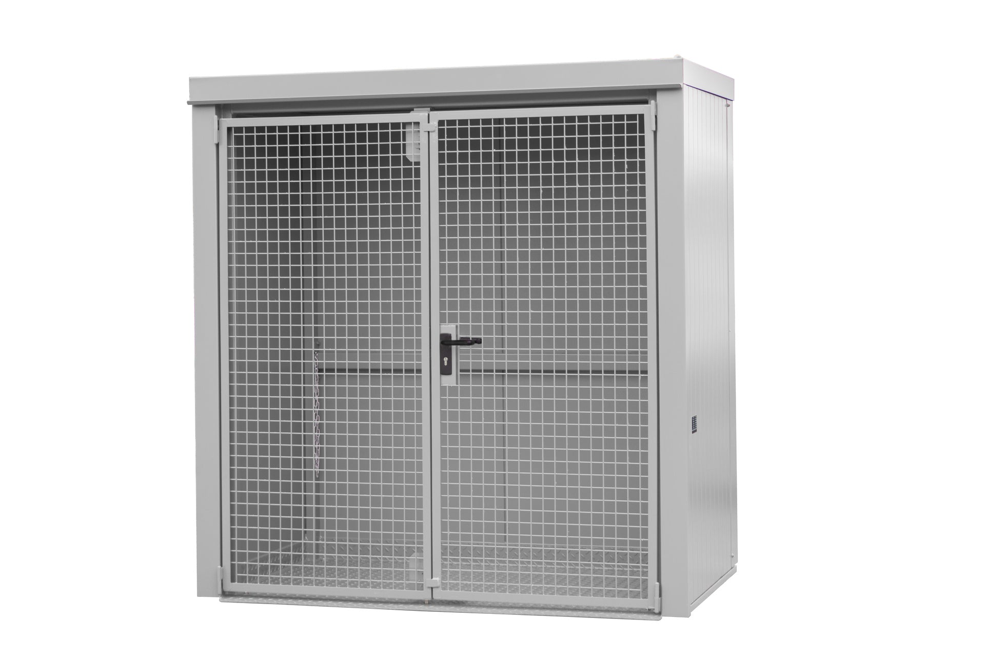Gasflaschen - Container GFC - B M1, lackiert, Mausgrau - Staplertechnik24 - 4477 - 31 - 0000 - 5