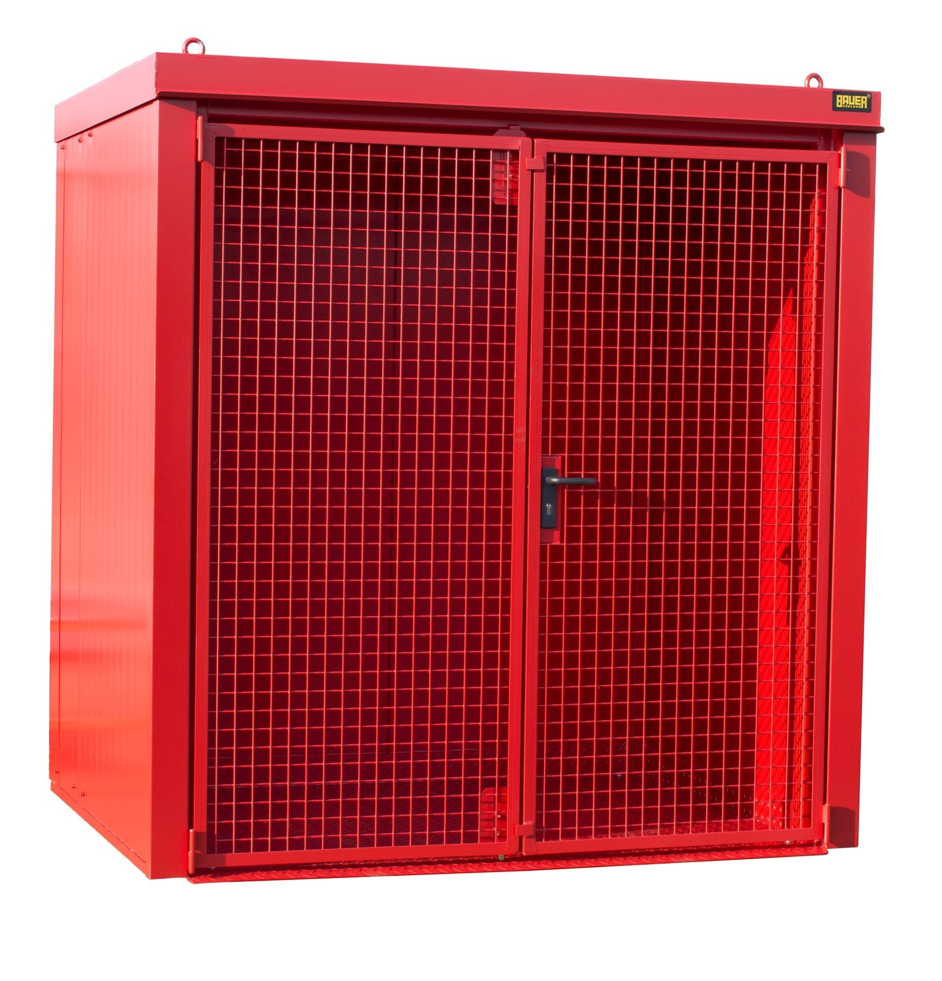 Gasflaschen - Container GFC - B M2, lackiert, Feuerrot - Staplertechnik24 - 4477 - 32 - 0000 - 2