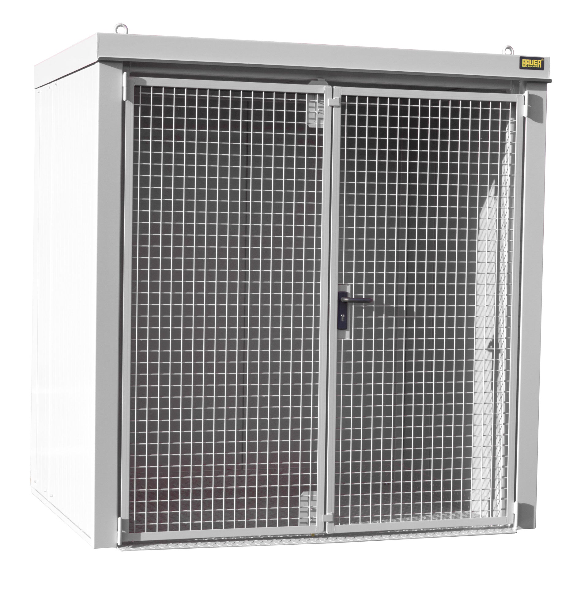 Gasflaschen - Container GFC - B M2, lackiert, Grauweiß - Staplertechnik24 - 4477 - 32 - 0000 - 18