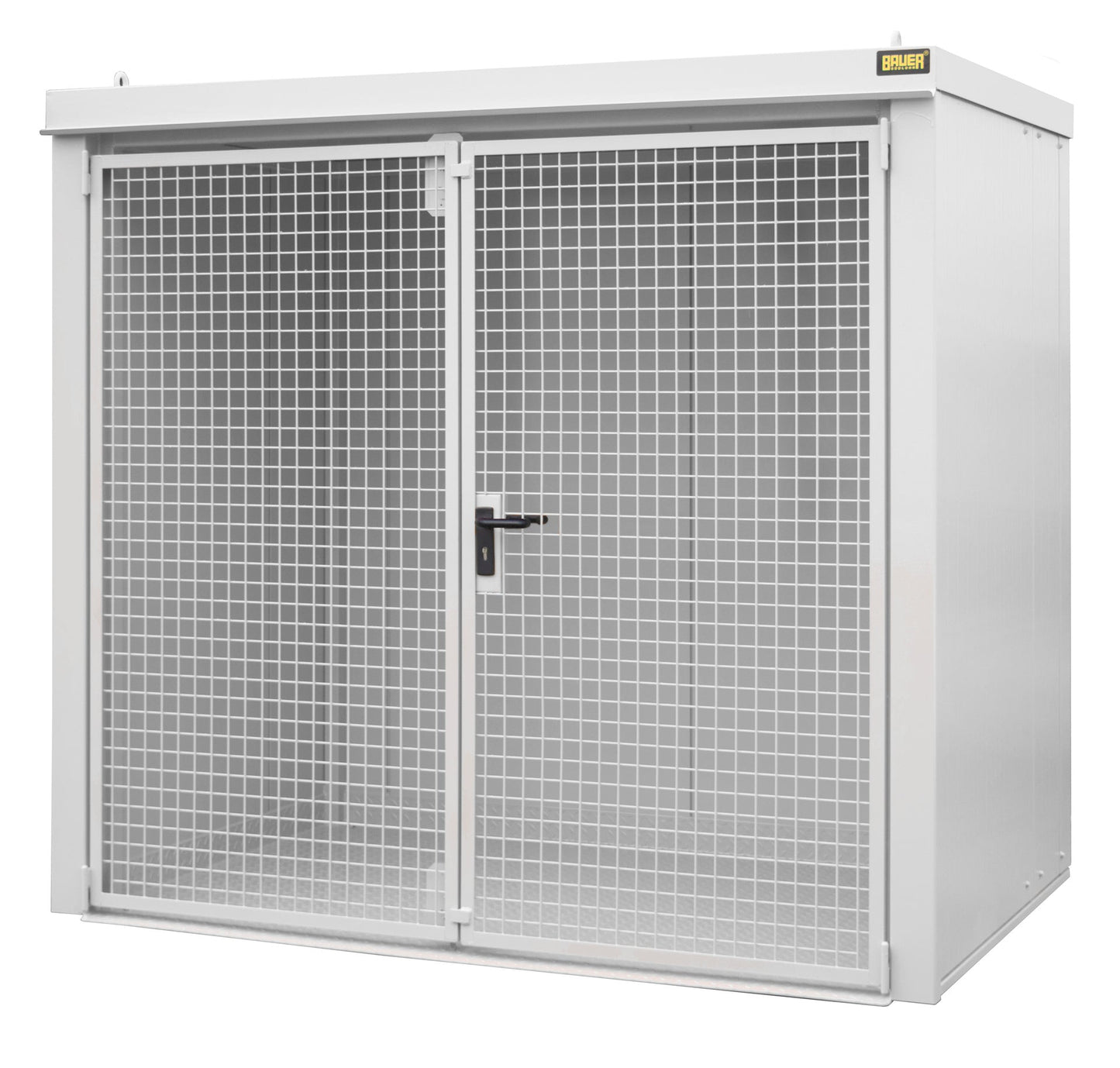 Gasflaschen - Container GFC - B M3, lackiert, Grauweiß - Staplertechnik24 - 4477 - 33 - 0000 - 18