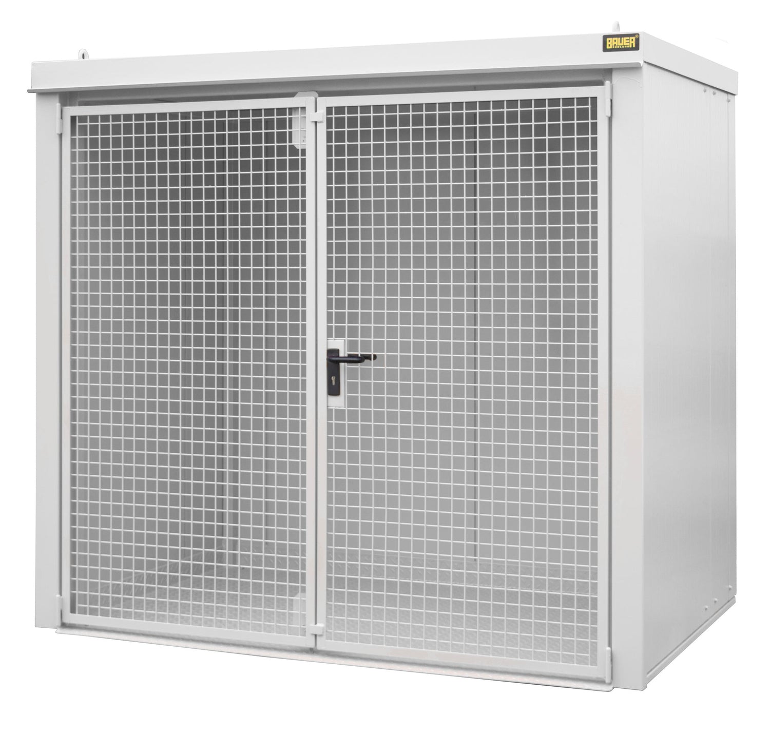 Gasflaschen - Container GFC - B M3, lackiert, Grauweiß - Staplertechnik24 - 4477 - 33 - 0000 - 18