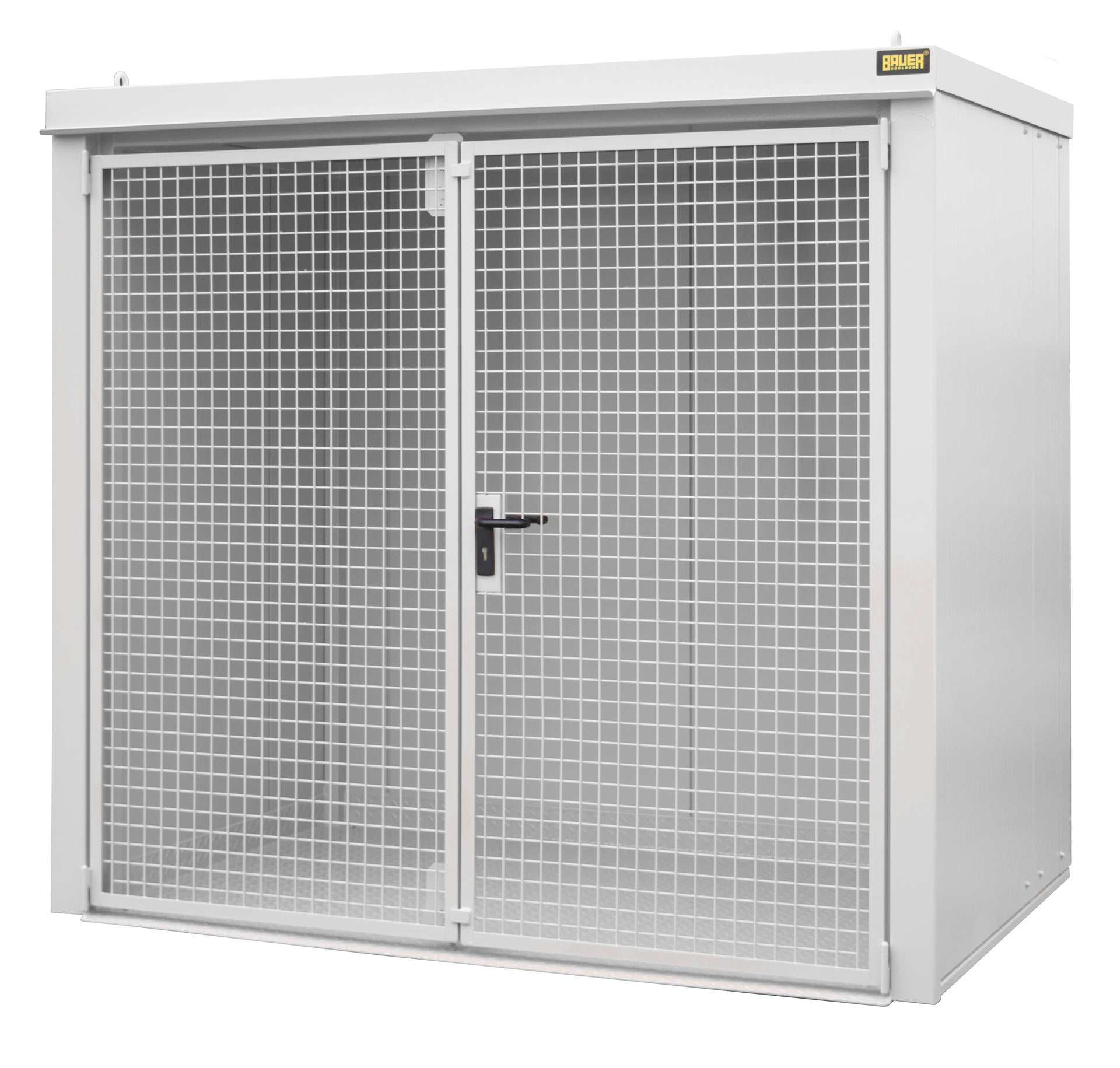 Gasflaschen - Container GFC - B M3, lackiert, Grauweiß - Staplertechnik24 - 4477 - 33 - 0000 - 18