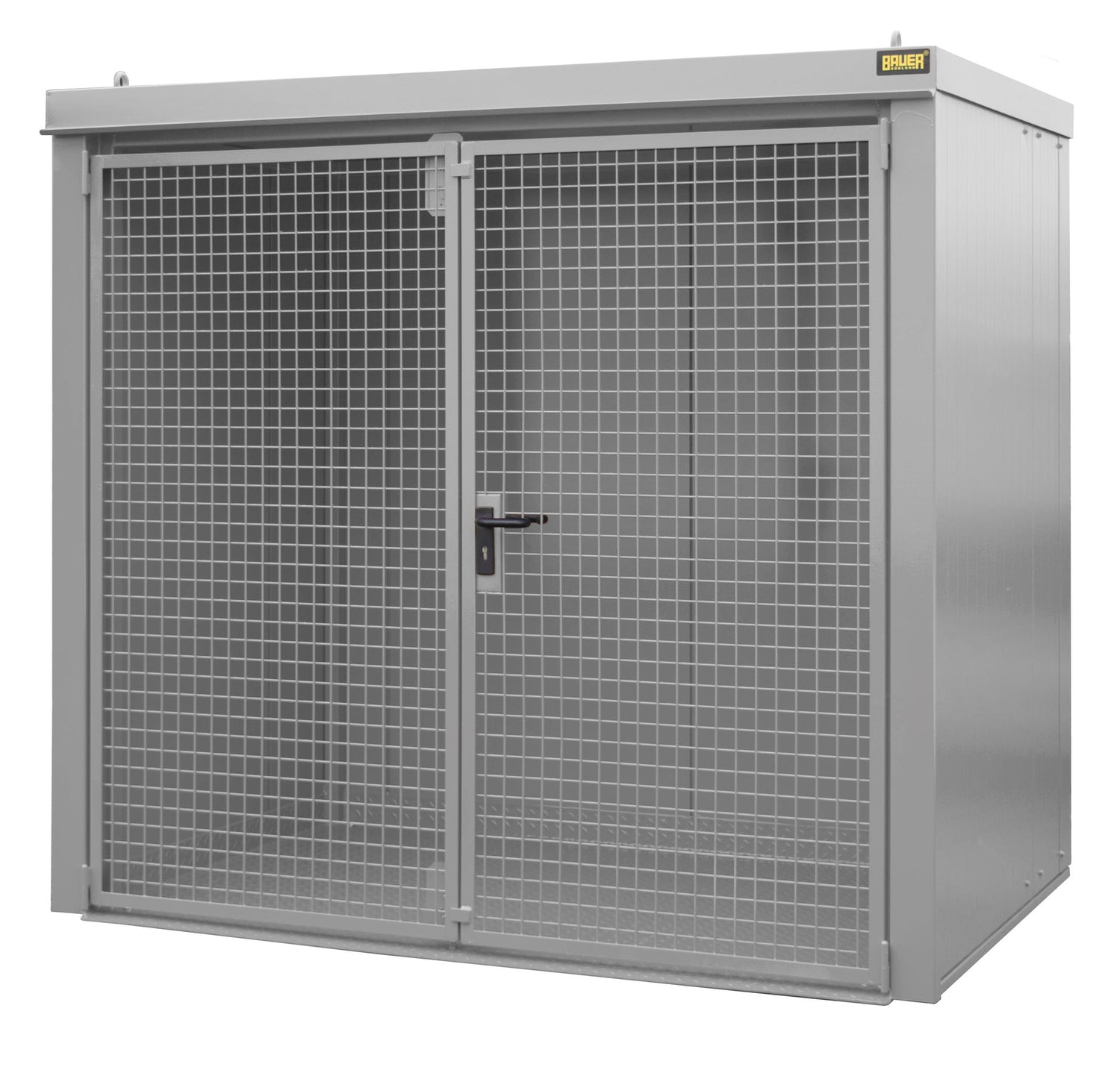 Gasflaschen - Container GFC - B M3, lackiert, Mausgrau - Staplertechnik24 - 4477 - 33 - 0000 - 5