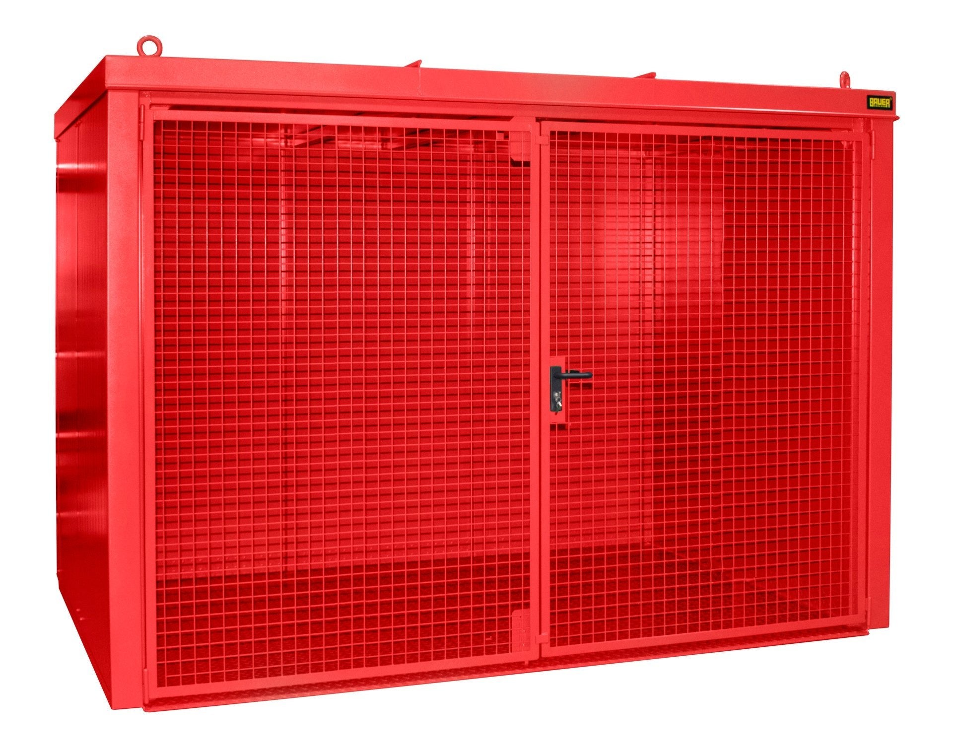 Gasflaschen - Container GFC - B M4, lackiert, Feuerrot - Staplertechnik24 - 4477 - 34 - 0000 - 2
