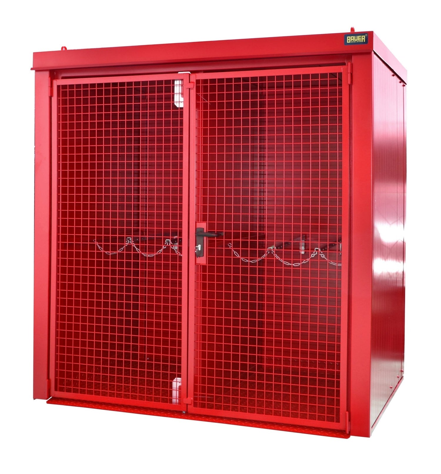 Gasflaschen - Container GFC - B/W M2, lackiert, Feuerrot - Staplertechnik24 - 4477 - 32 - 1000 - 2