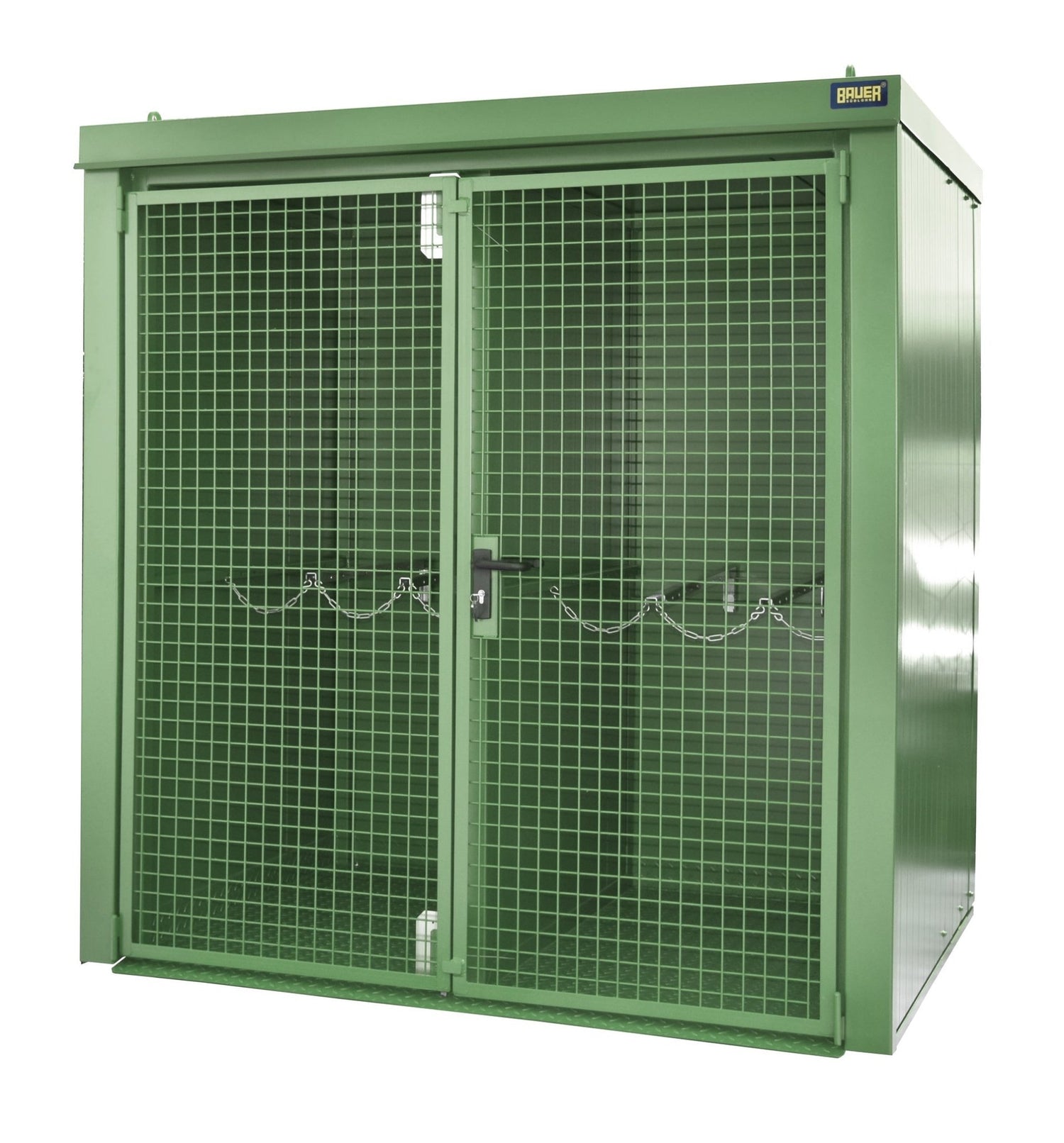 Gasflaschen - Container GFC - B/W M2, lackiert, Resedagrün - Staplertechnik24 - 4477 - 32 - 1000 - 4