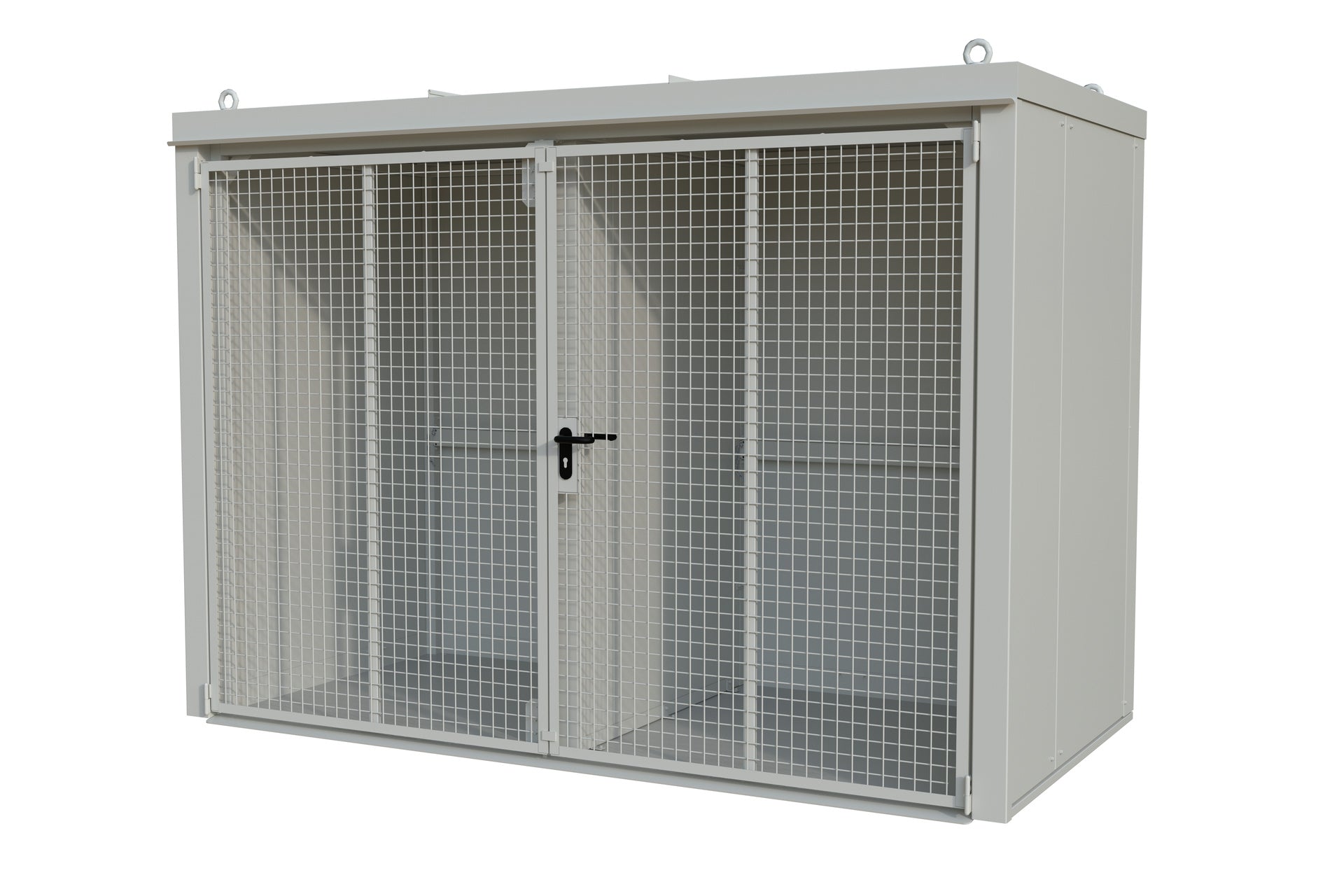 Gasflaschen - Container GFC - B/W M4, lackiert, Grauweiß - Staplertechnik24 - 4477 - 34 - 1000 - 18