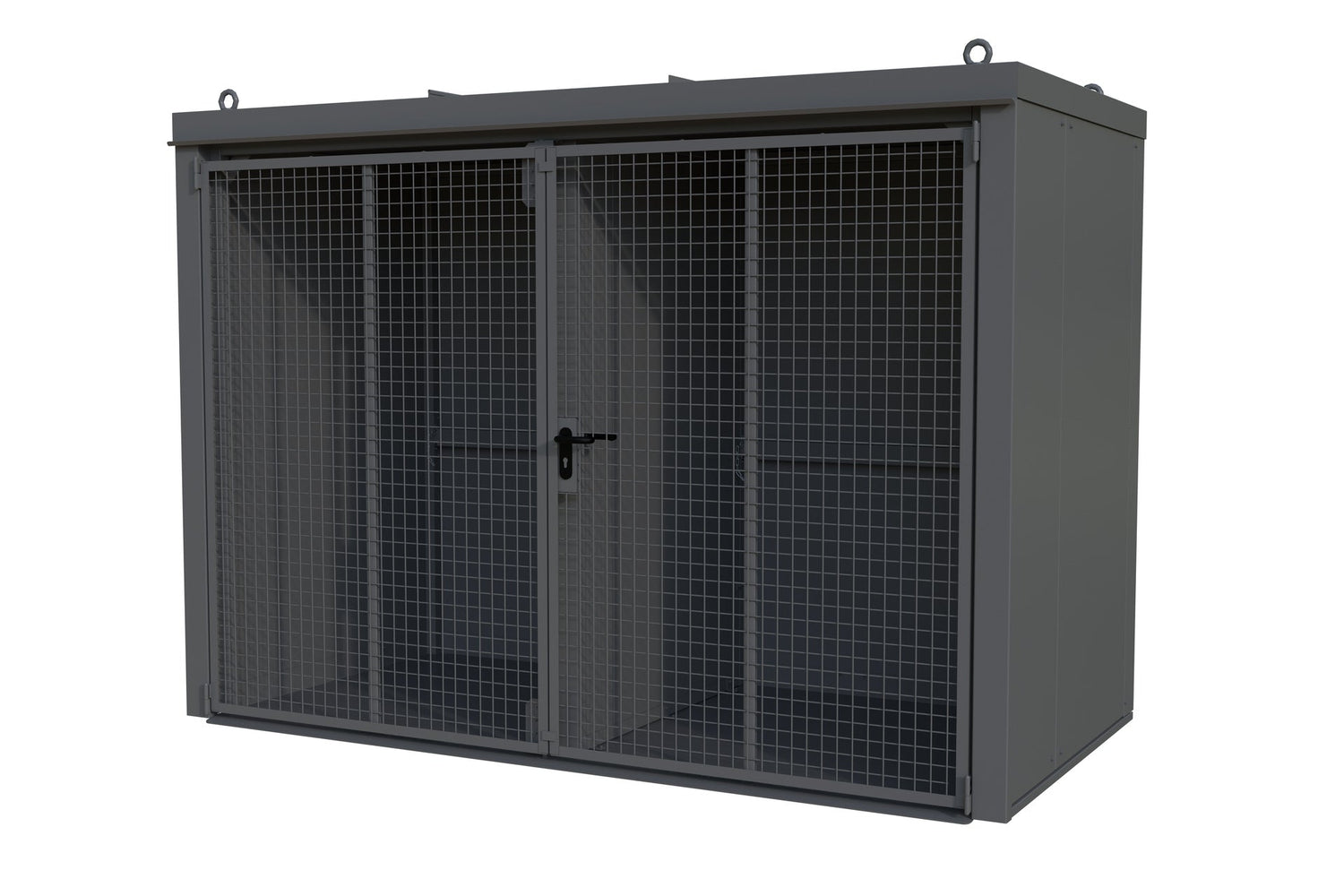 Gasflaschen - Container GFC - B/W M4, lackiert, Mausgrau - Staplertechnik24 - 4477 - 34 - 1000 - 5