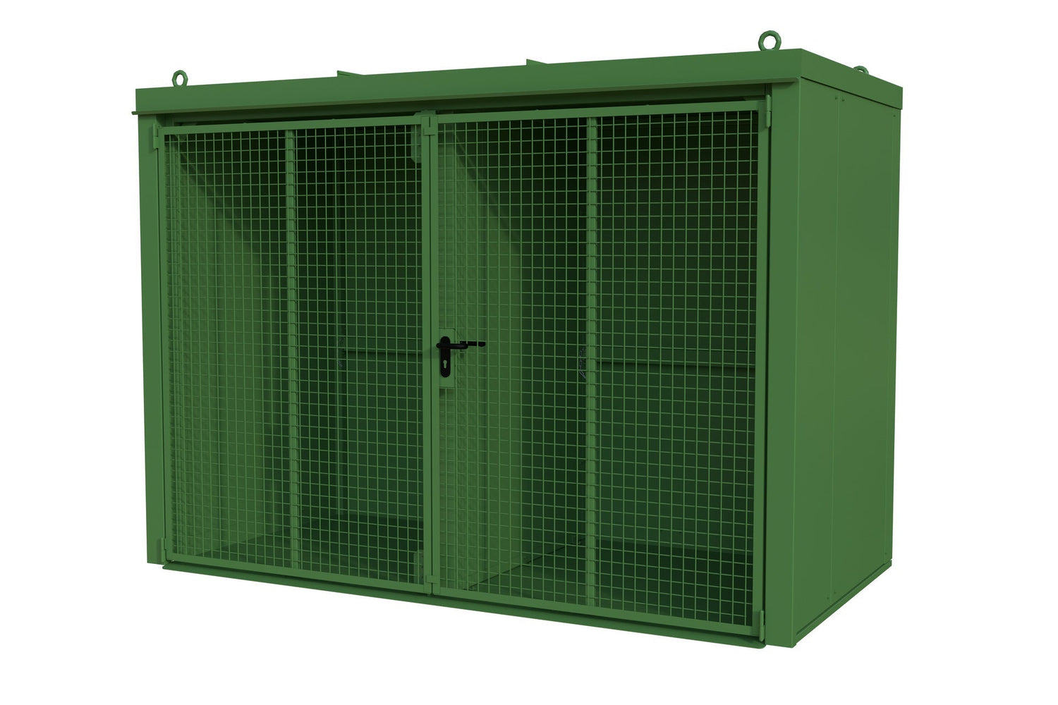 Gasflaschen - Container GFC - B/W M4, lackiert, Resedagrün - Staplertechnik24 - 4477 - 34 - 1000 - 4