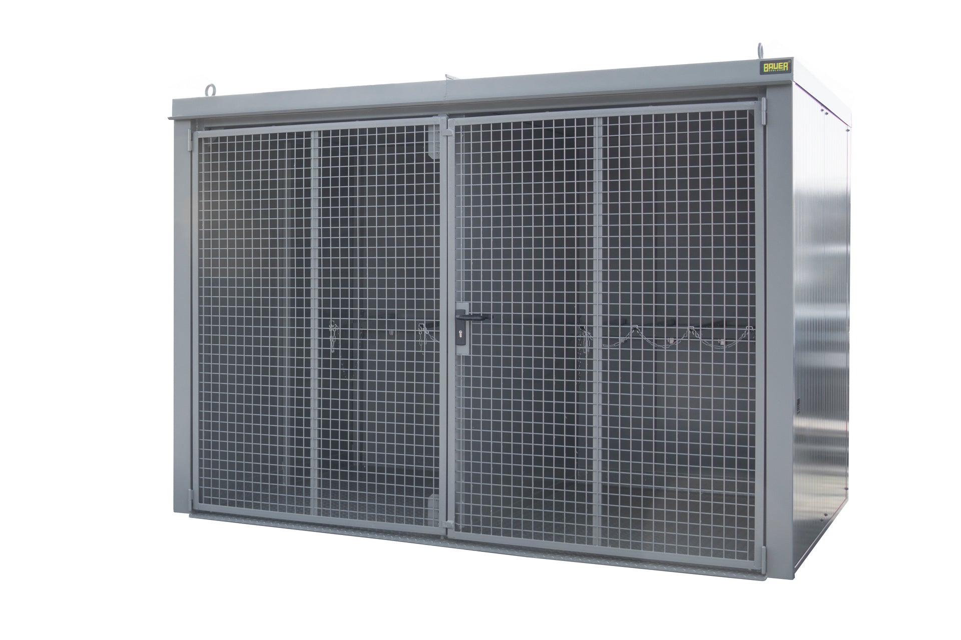 Gasflaschen - Container GFC - B/W M5, lackiert, Mausgrau - Staplertechnik24 - 4477 - 35 - 1000 - 5