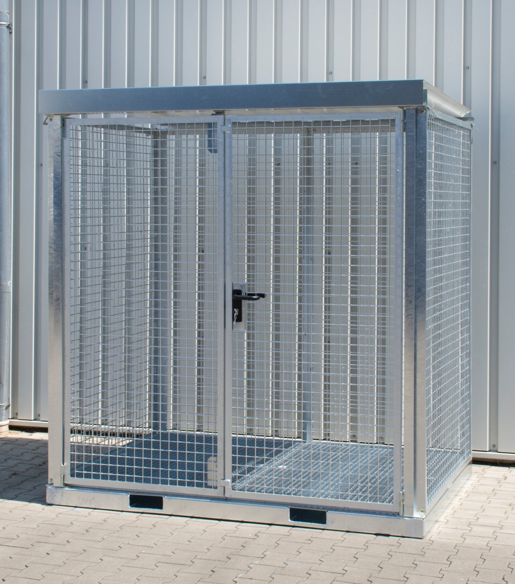 Gasflaschen - Container GFC - E/G M2, feuerverzinkt - Staplertechnik24 - 4477 - 21 - 1000 - 7