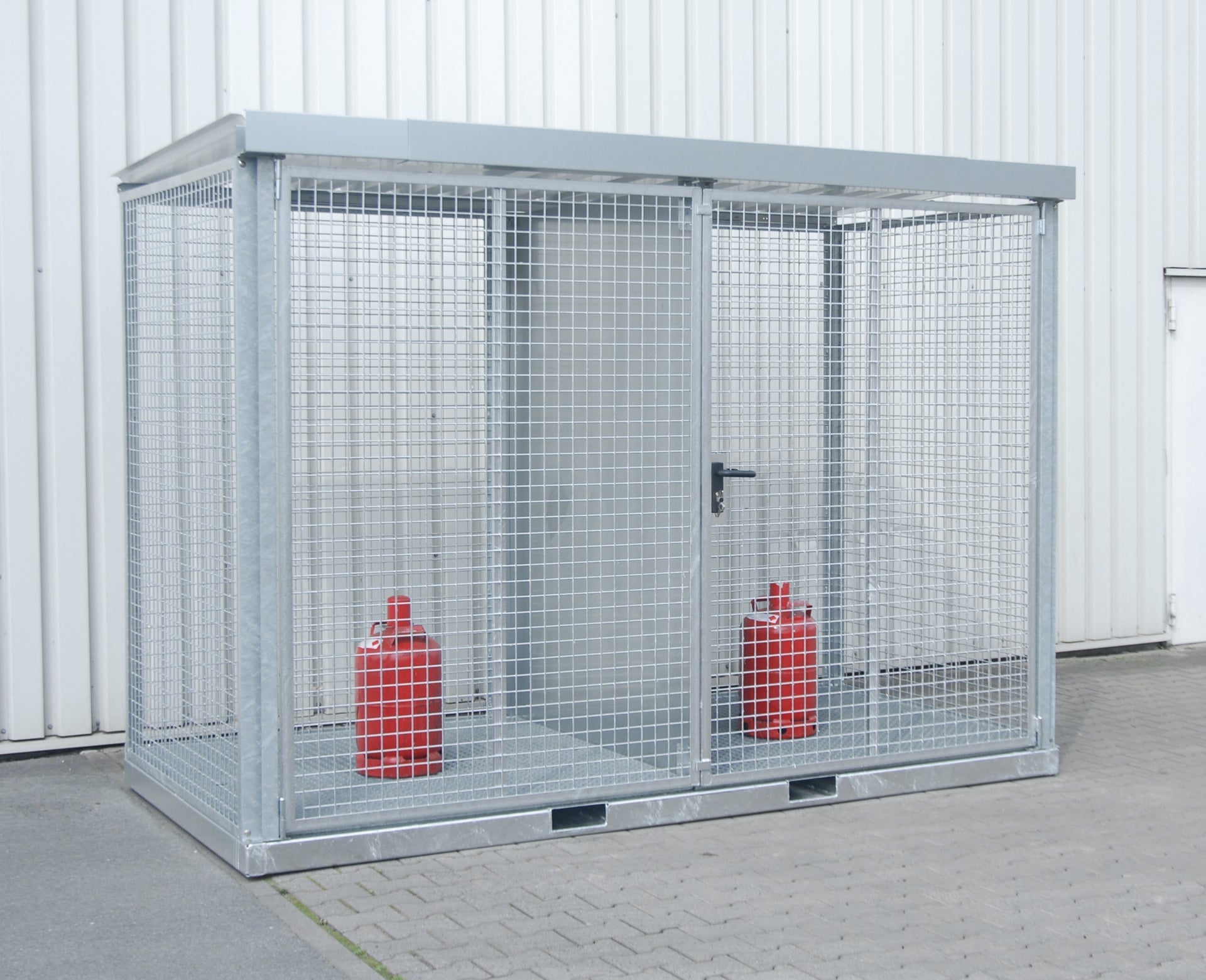 Gasflaschen - Container GFC - E/G M4, feuerverzinkt - Staplertechnik24 - 4477 - 29 - 1000 - 7