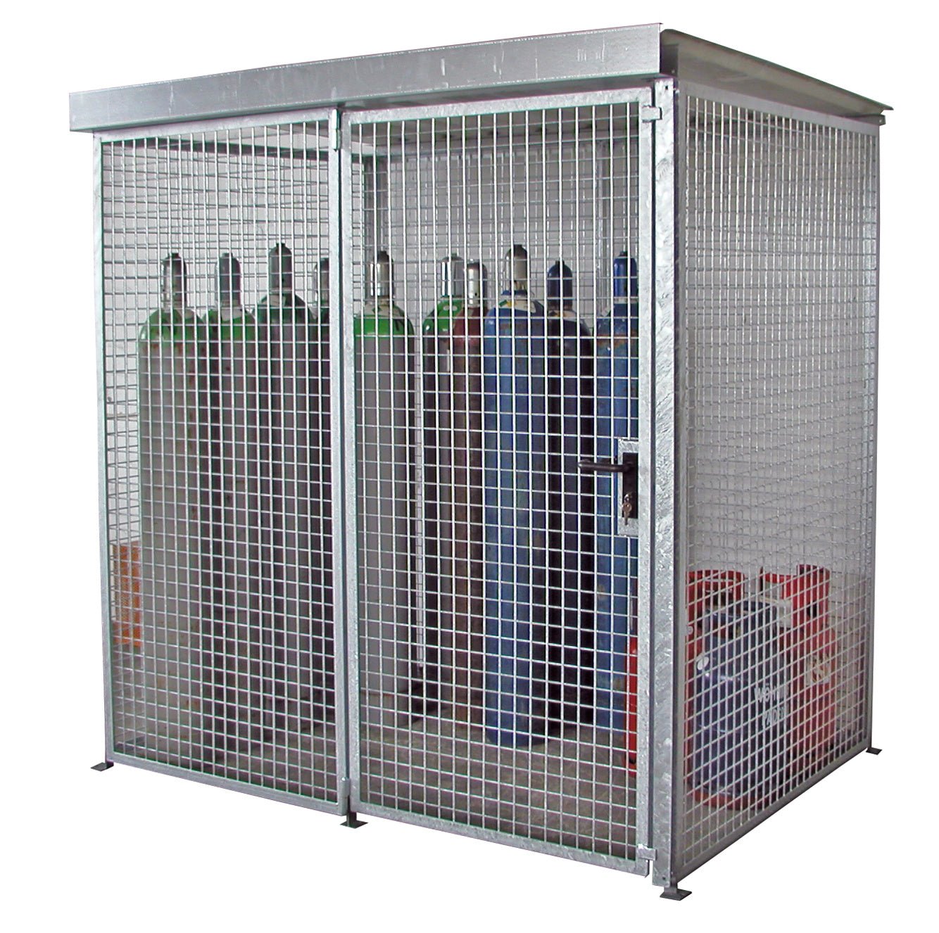 Gasflaschen - Container GFC - M2/D, feuerverzinkt - Staplertechnik24 - 4477 - 08 - 0000 - 7