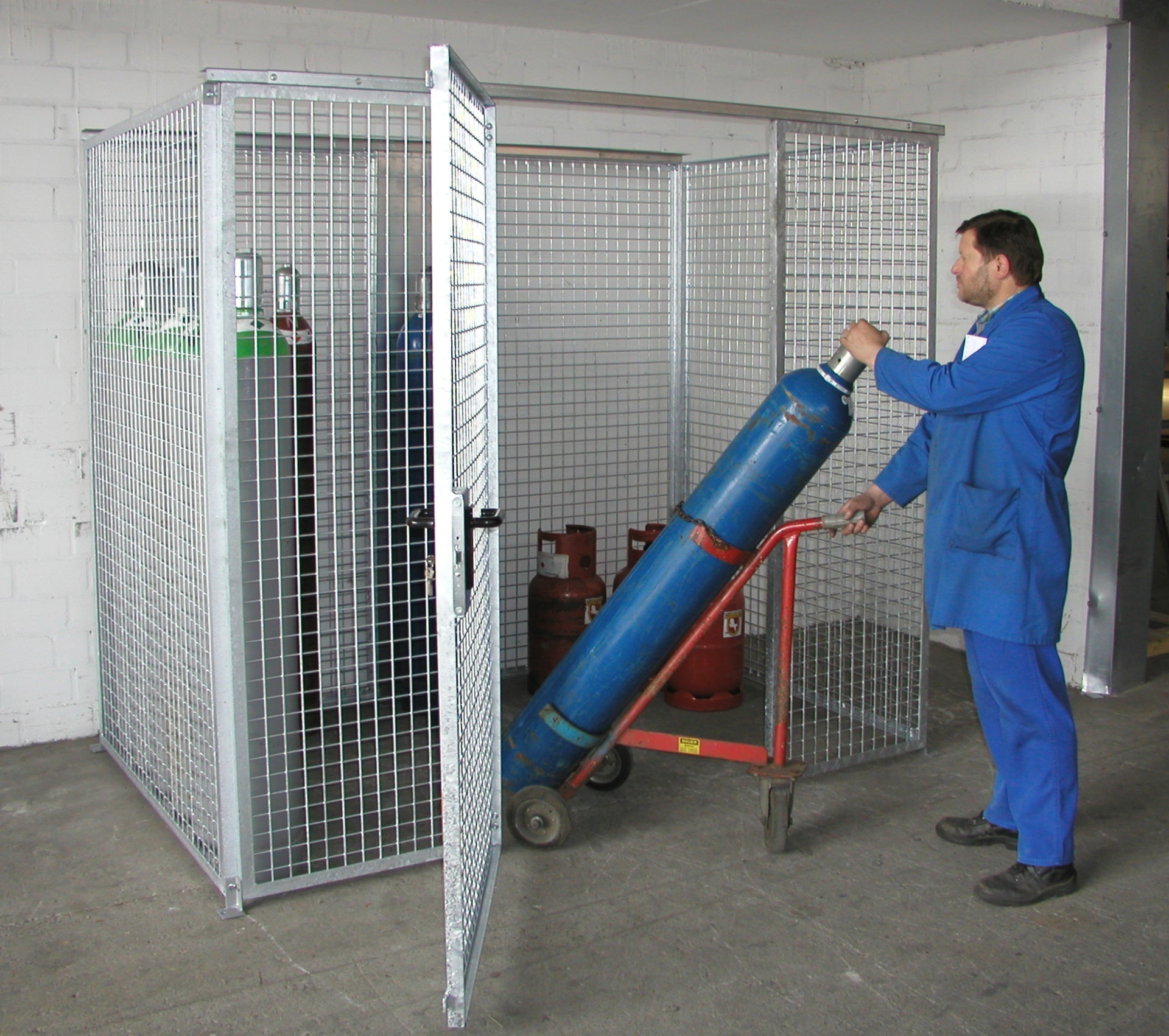 Gasflaschen - Container GFC - M3, feuerverzinkt - Staplertechnik24 - 4477 - 05 - 0000 - 7