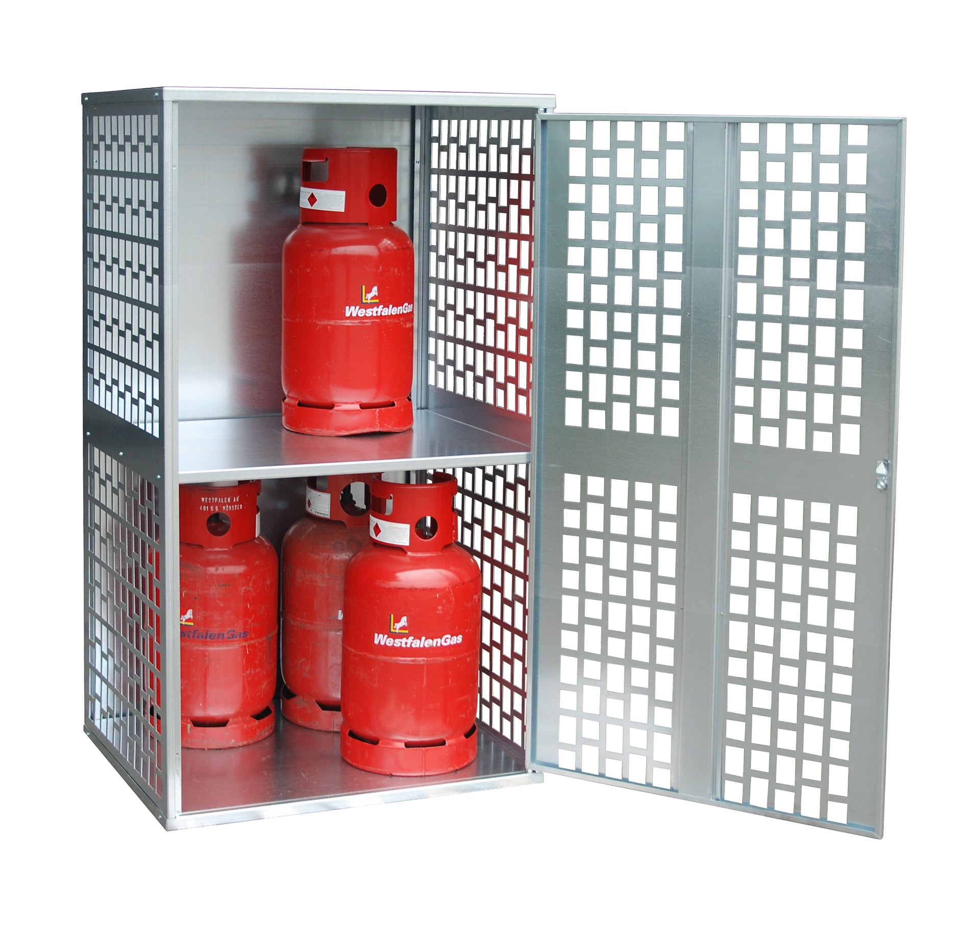 Gasflaschen - Depot GFD - L 1, verzinkt - Staplertechnik24 - 4495 - 04 - 0000 - 7
