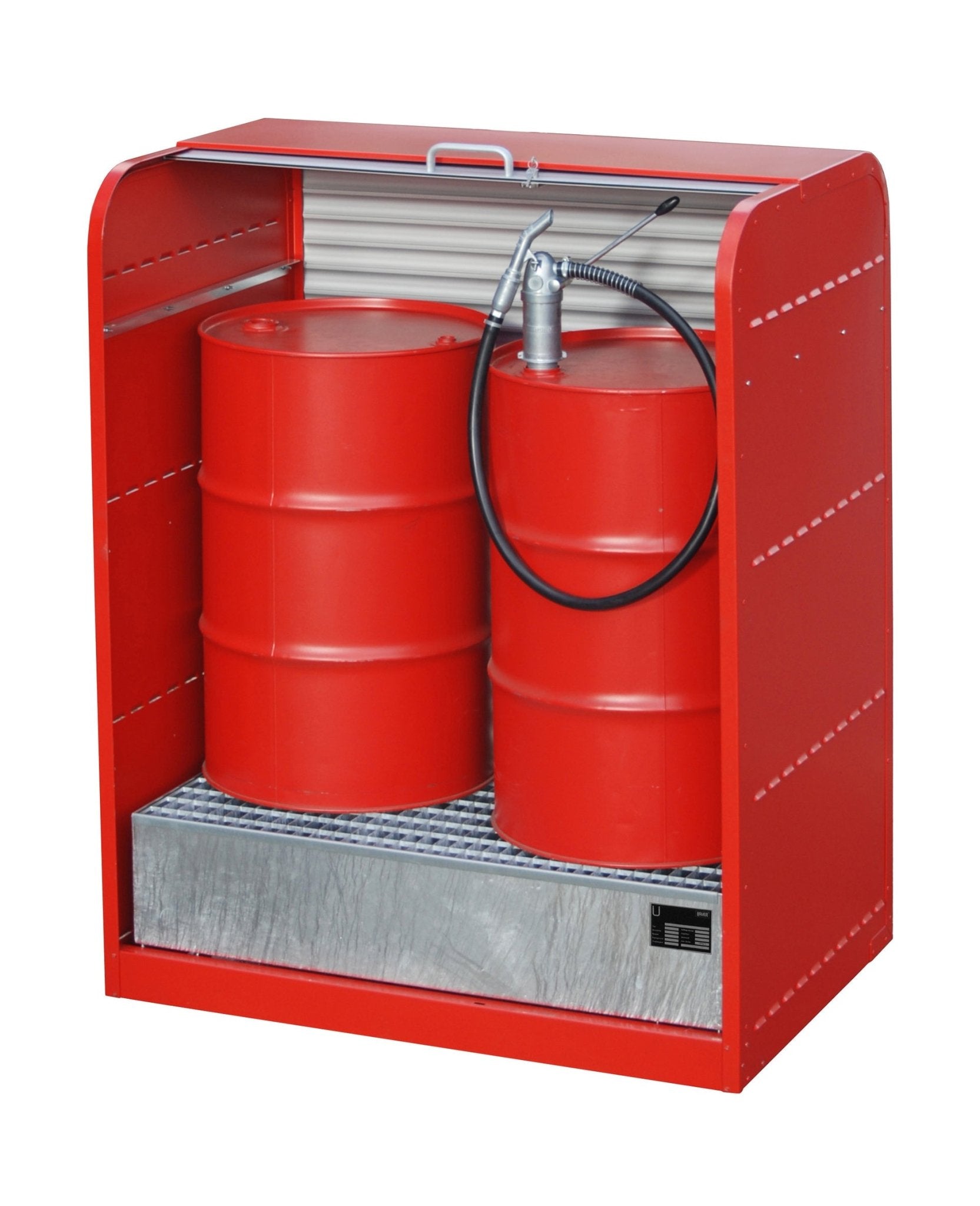 Gefahrstoff - Rollladenschrank RSG - 1, lackiert, Feuerrot - Staplertechnik24 - 4416 - 30 - 0000 - 2