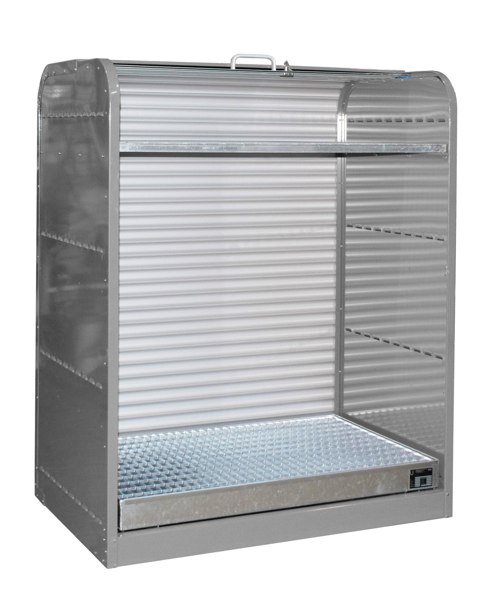 Gefahrstoff - Rollladenschrank RSG - 2, lackiert, Mausgrau - Staplertechnik24 - 4416 - 30 - 1000 - 5