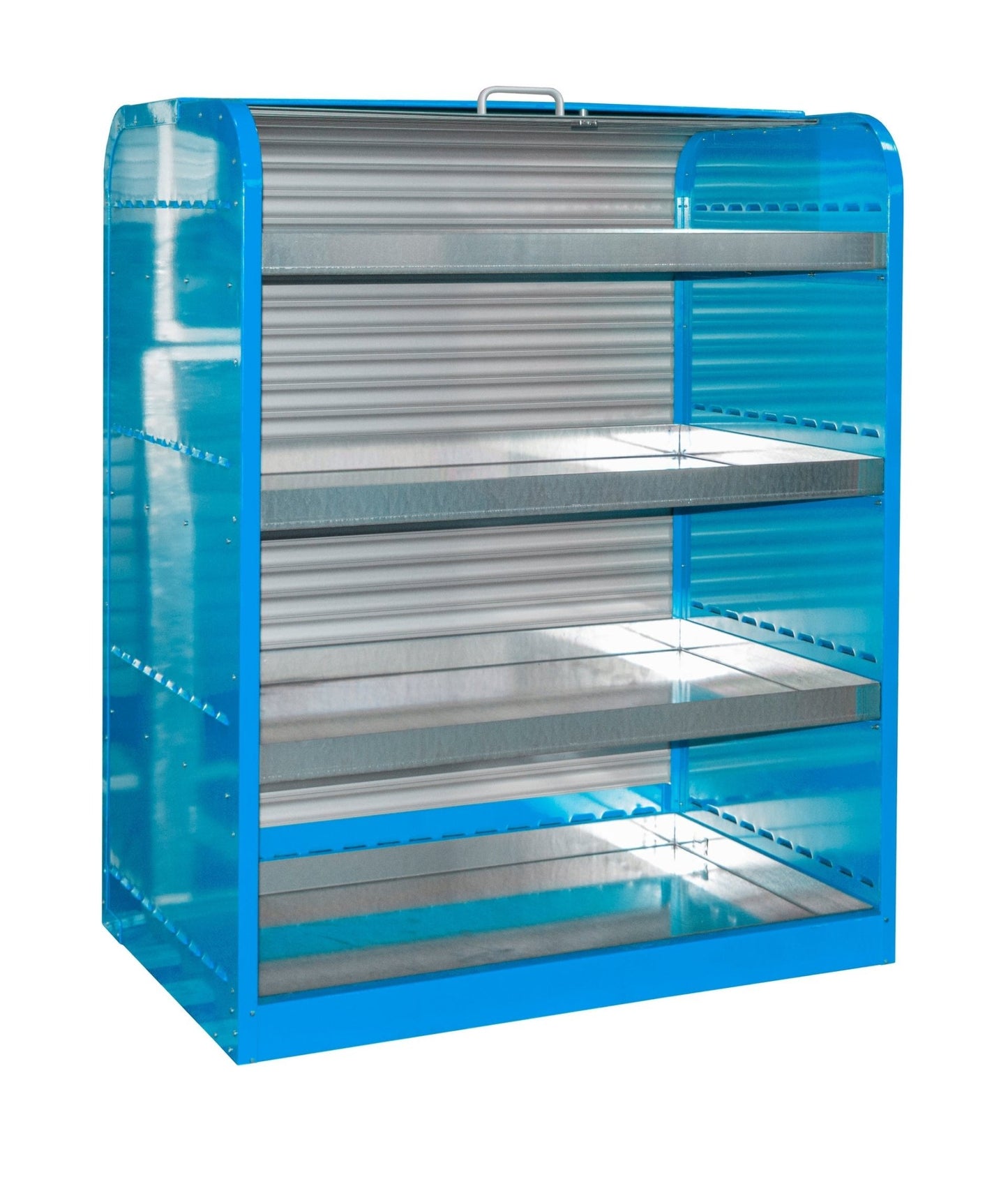 Gefahrstoff - Rollladenschrank RSG - 4, lackiert, Lichtblau - Staplertechnik24 - 4416 - 30 - 3000 - 3