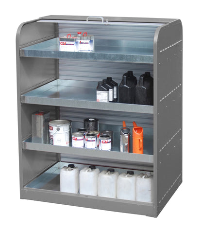 Gefahrstoff - Rollladenschrank RSG - 4, lackiert, Mausgrau - Staplertechnik24 - 4416 - 30 - 3000 - 5