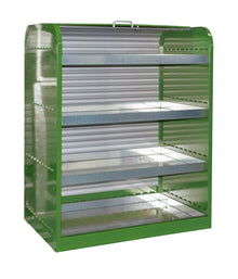 Gefahrstoff - Rollladenschrank RSG - 4, lackiert, Resedagrün - Staplertechnik24 - 4416 - 30 - 3000 - 4