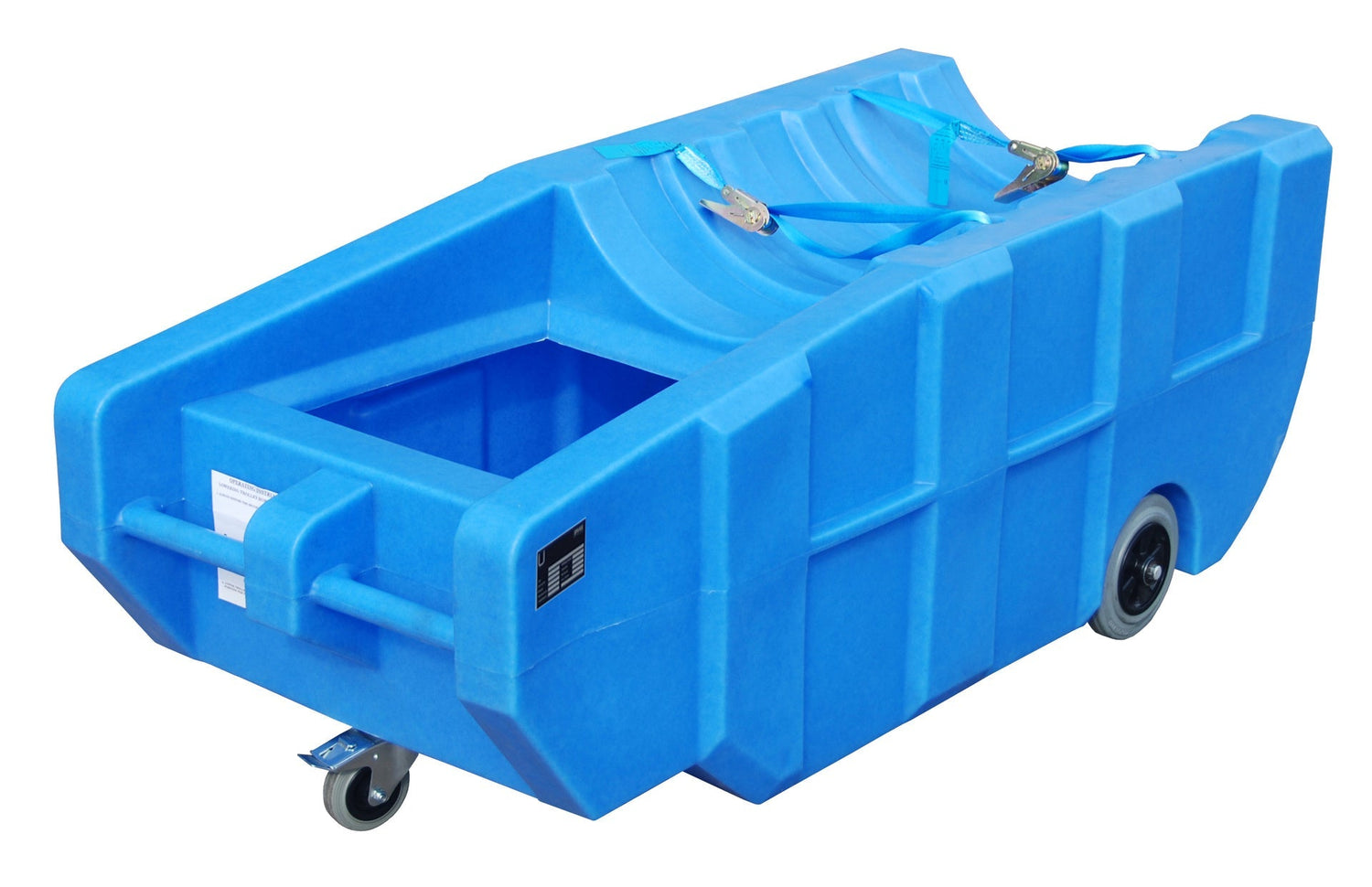 GREEN - LINE Fahrbare PE - Auffangwanne WPT 230, aus robustem Polyethylen, Blau - Staplertechnik24 - 4520 - 35 - 0000 - 0