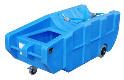 GREEN - LINE Fahrbare PE - Auffangwanne WPT 230, aus robustem Polyethylen, Blau - Staplertechnik24 - 4520 - 35 - 0000 - 0