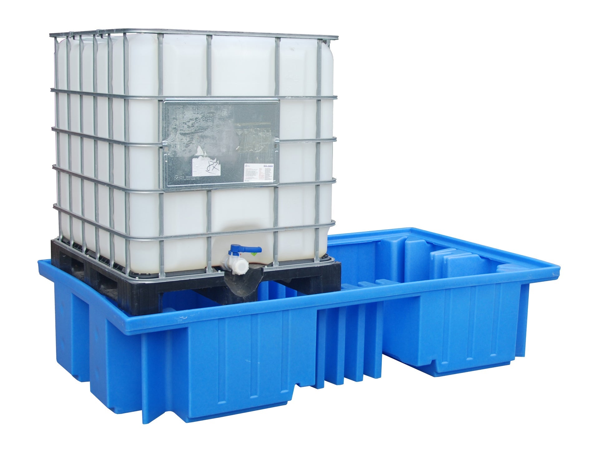 GREEN - LINE PE - Auffangwanne WP 2/11, aus robustem Polyethylen, Blau - Staplertechnik24 - 4520 - 25 - 0000 - 0