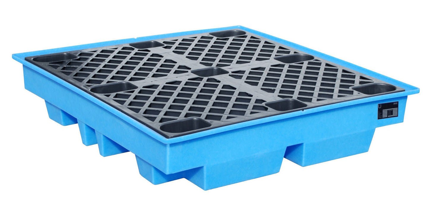 GREEN - LINE PE - Auffangwanne WP - PE 4/2, aus robustem Polyethylen, Blau - Staplertechnik24 - 4520 - 14 - 0000 - 0