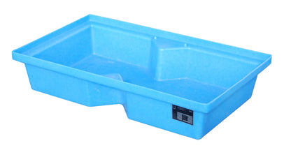 GREEN - LINE PE - Auffangwanne für Paletten KWP - P 60, aus robustem Polyethylen, Blau - Staplertechnik24 - 4520 - 44 - 0000 - 0
