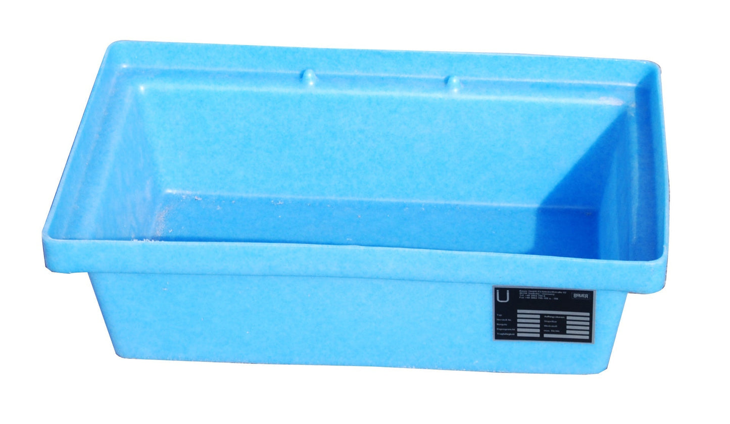 GREEN - LINE PE - Auffangwanne für Paletten KWP - P 20, aus robustem Polyethylen, Blau - Staplertechnik24 - 4520 - 41 - 0000 - 0