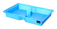 GREEN - LINE PE - Auffangwanne für Paletten KWP - P 100, aus robustem Polyethylen, Blau - Staplertechnik24 - 4520 - 45 - 0000 - 0