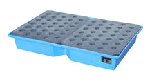 GREEN - LINE PE - Auffangwanne für Paletten KWP - P 100, aus robustem Polyethylen, Blau - Staplertechnik24 - 4520 - 45 - 0000 - 0