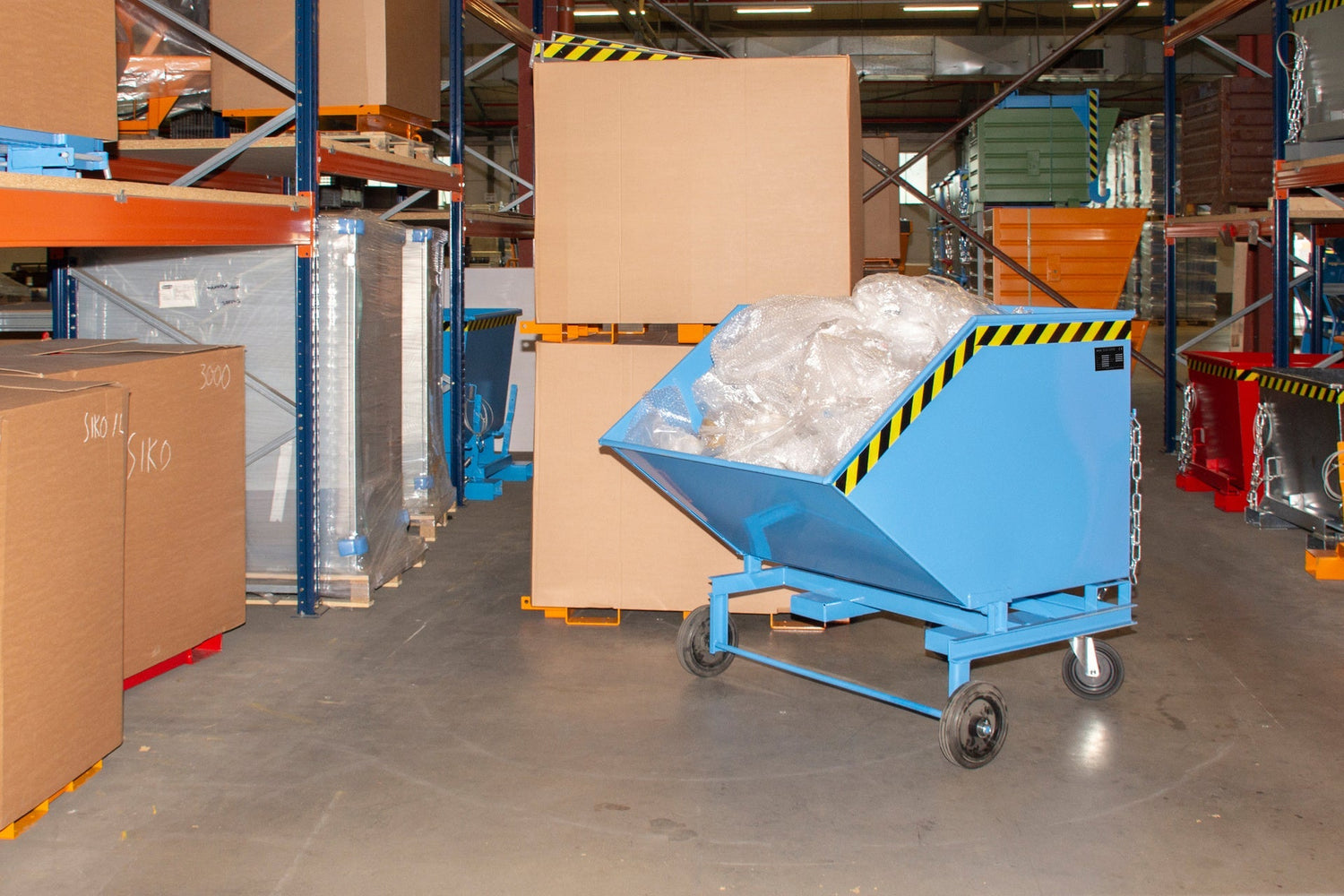 Kastenwagen KW - ET 1000, lackiert, Lichtblau - Staplertechnik24 - 4438 - 08 - 0000 - 3