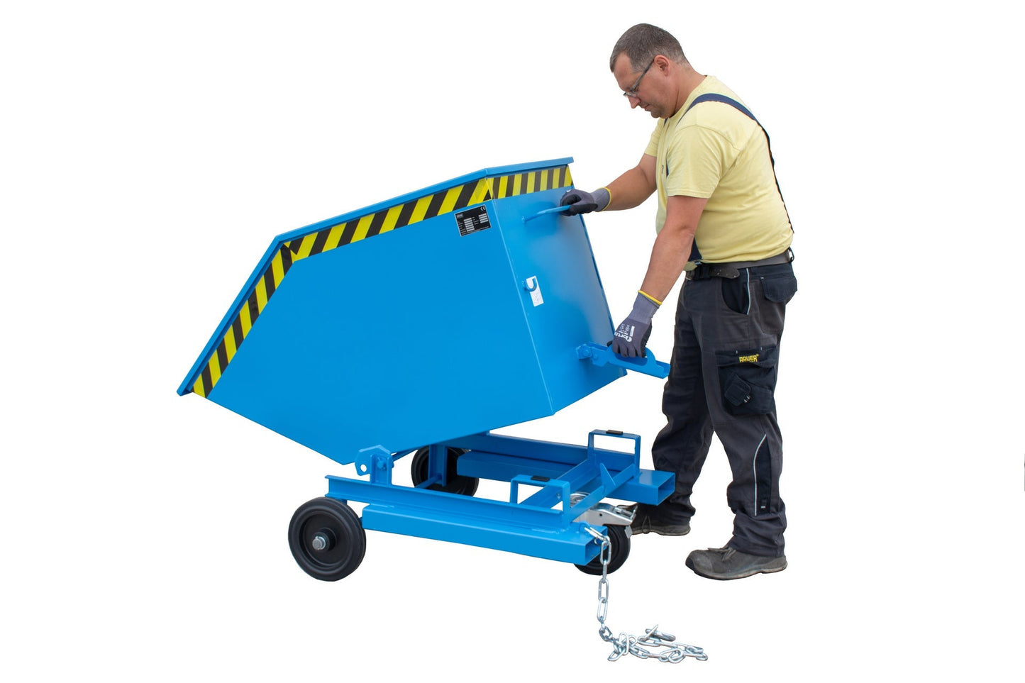 Kastenwagen KW - ET 400, lackiert, Lichtblau - Staplertechnik24 - 4438 - 04 - 0000 - 3